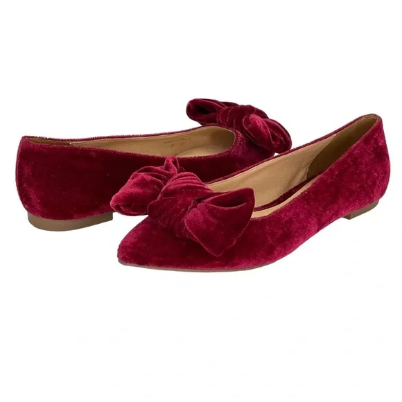 Jack Rogers Heidi Bordeaux Velvet Womens Flats Size 5.5M NWOB - Picture 16 of 16